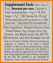 Turmeric Ginger Shot – 30 MG Hemp