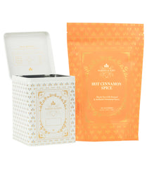 Harney & Sons Hinged Storage Canister – Hot Cinnamon Spice Sachet Bundle